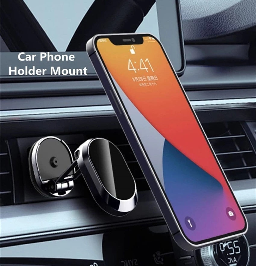 FAB-ALLOY™  720 Rotation Folding Magnetic Car Phone Holder (Latest 2023 Edition)