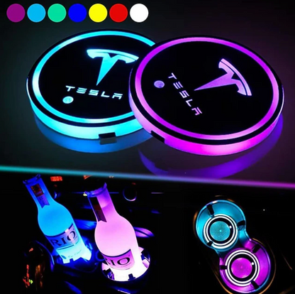 LuminoGlow™ LED Car Coasters