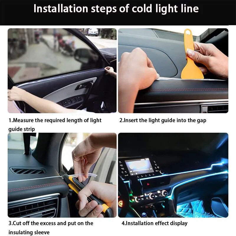 GlowRider™ DIY Ambient Car Interior LED Strips