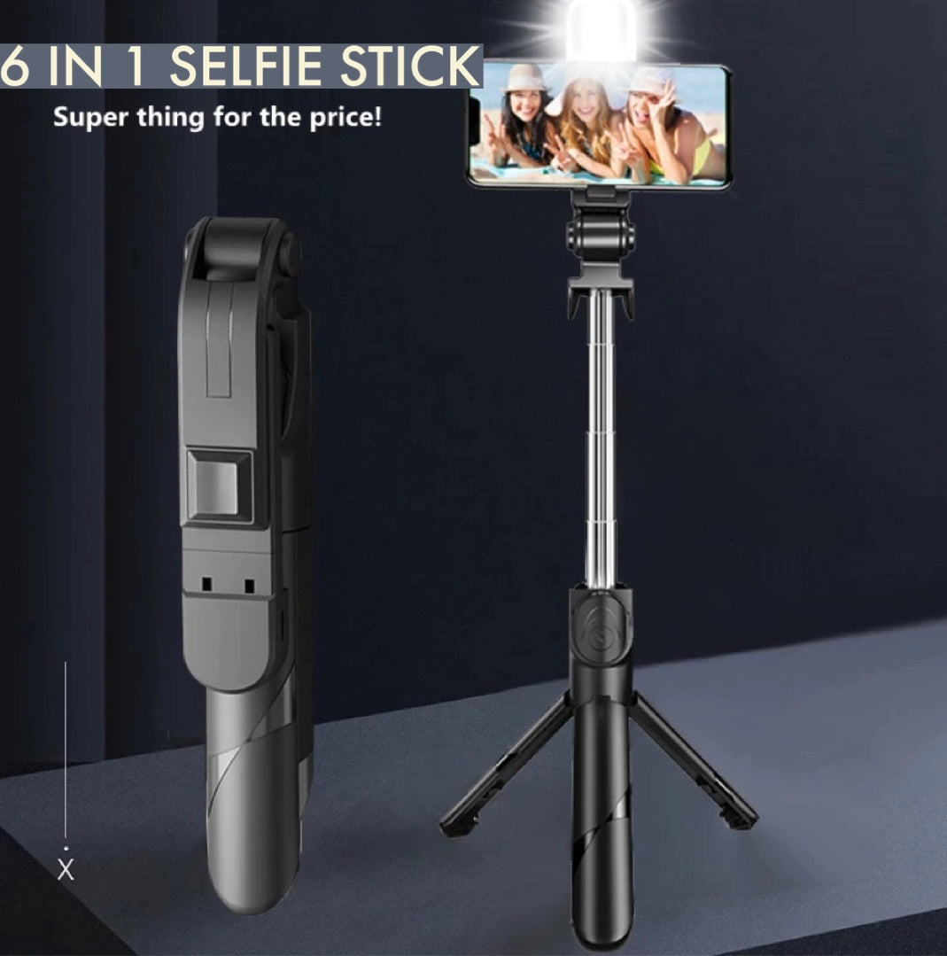 (🌲CHRISTMAS SALE-50% OFF) 6 In 1 Wireless Bluetooth Selfie Stick