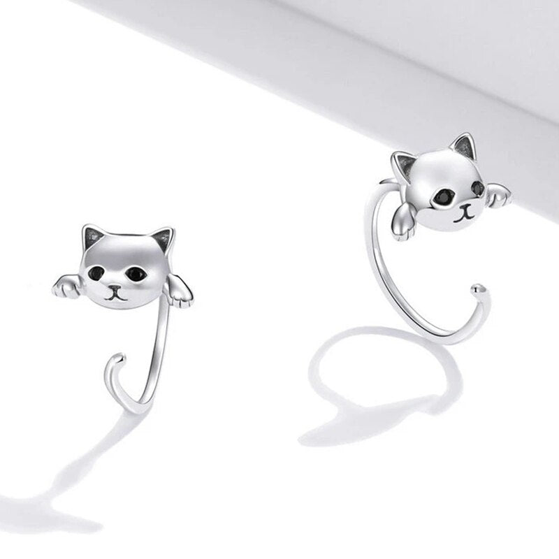 Chic Charming Cat Stud Earrings