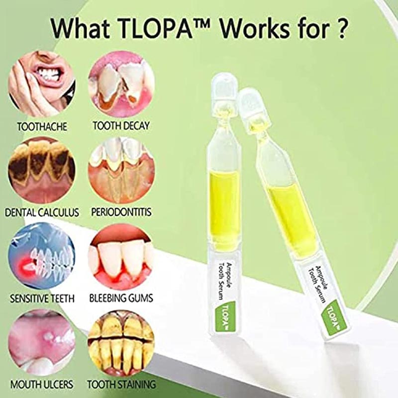 FAB TLOPA™ (Tartar Plaque Bacteria And Various Oral Problems Remover Teeth Whitening Serum)