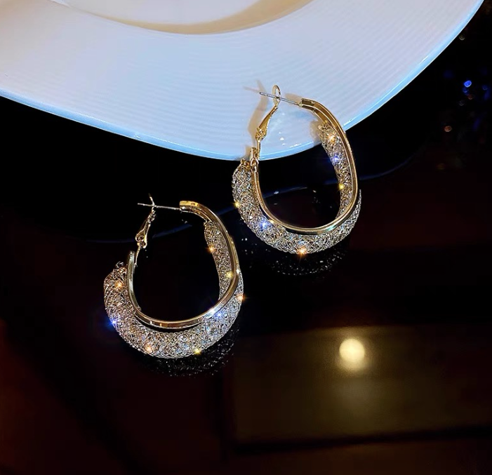 Fashion Oval Earrings