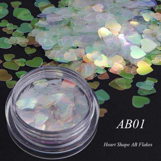 Full Beauty AB Chameleon Color Sequins Nail Art Glitter Flakes UV Gel Polish AB01 - DiyosWorld
