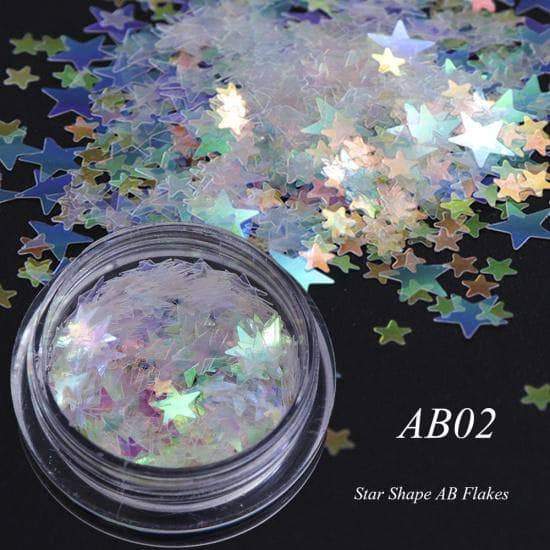 Full Beauty AB Chameleon Color Sequins Nail Art Glitter Flakes UV Gel Polish AB02 - DiyosWorld