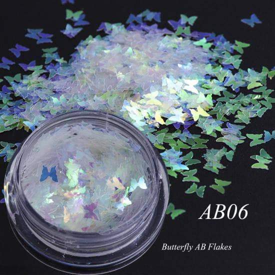 Full Beauty AB Chameleon Color Sequins Nail Art Glitter Flakes UV Gel Polish AB06 - DiyosWorld