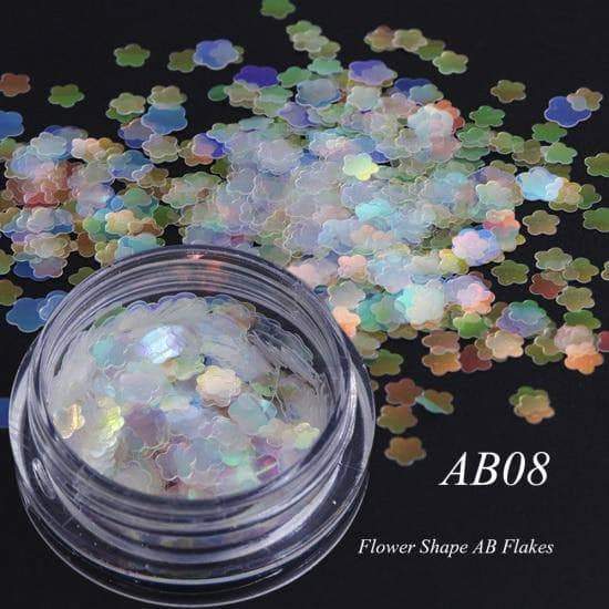 Full Beauty AB Chameleon Color Sequins Nail Art Glitter Flakes UV Gel Polish AB08 - DiyosWorld