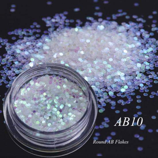 Full Beauty AB Chameleon Color Sequins Nail Art Glitter Flakes UV Gel Polish AB10 - DiyosWorld