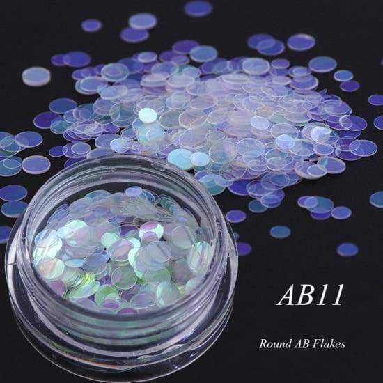 Full Beauty AB Chameleon Color Sequins Nail Art Glitter Flakes UV Gel Polish AB11 - DiyosWorld