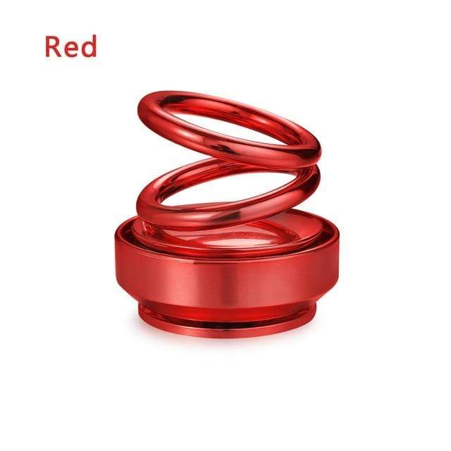 Air Freshener New Double Ring Rotating Suspension Red - DiyosWorld