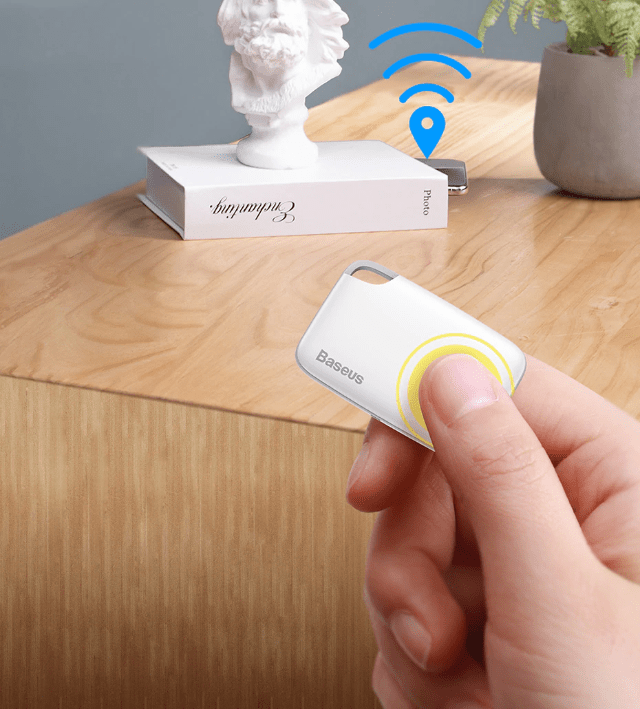 Anti-Lost Alarm Wireless Smart Tracker White With Rope - DiyosWorld