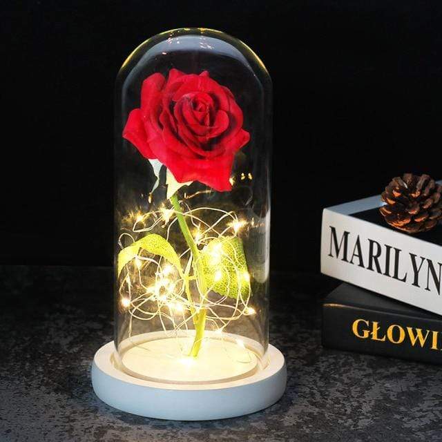 Artificial & Dried Flowers DIYOS™ Enchanted Sparkly Rose Chocolate - DiyosWorld