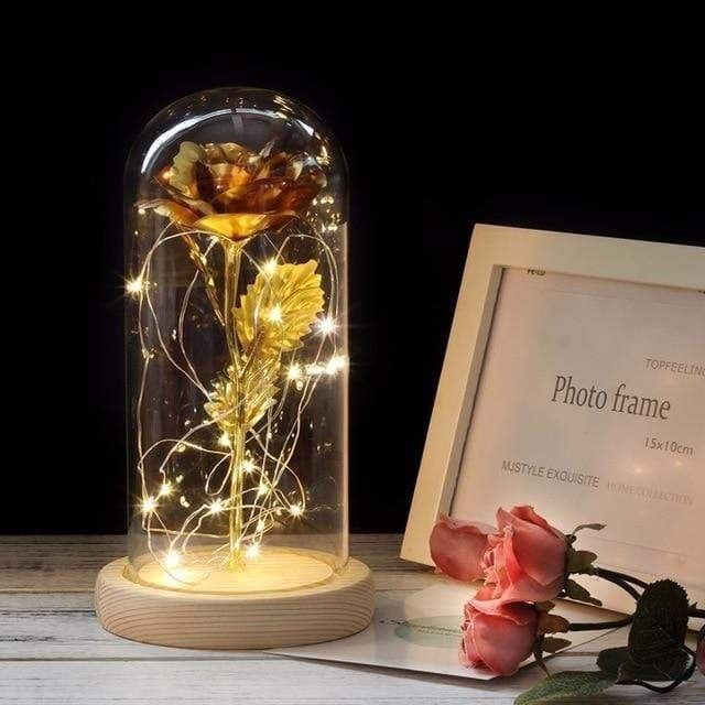 Artificial & Dried Flowers DIYOS™ Enchanted Sparkly Rose Gold - DiyosWorld