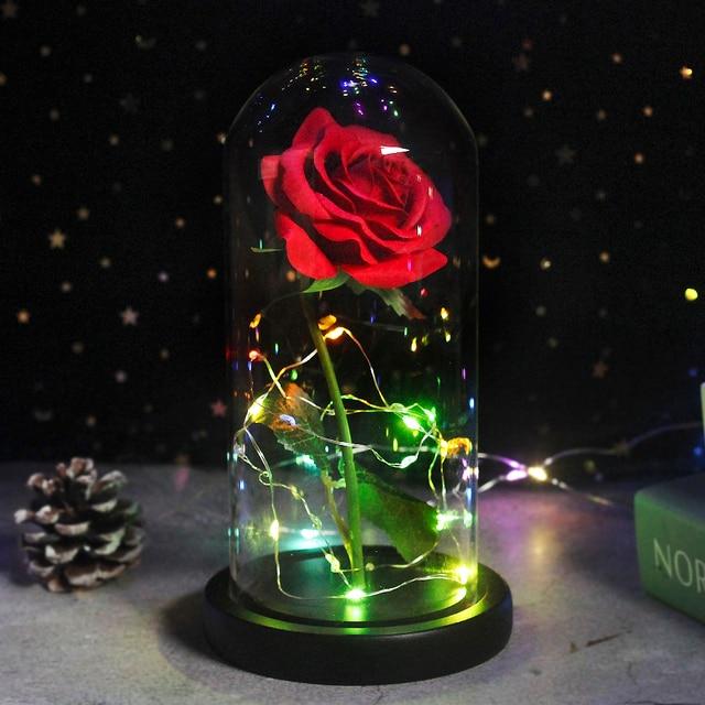 Artificial & Dried Flowers DIYOS™ Enchanted Sparkly Rose Lantern - DiyosWorld