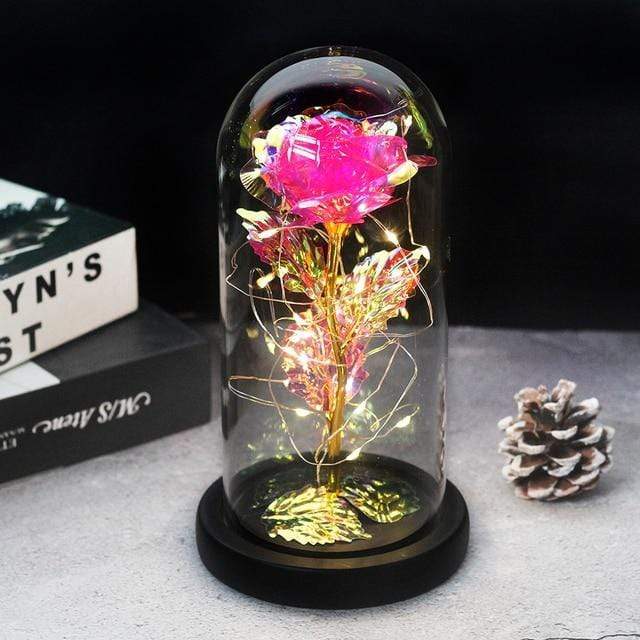 Artificial & Dried Flowers DIYOS™ Enchanted Sparkly Rose Light Grey - DiyosWorld