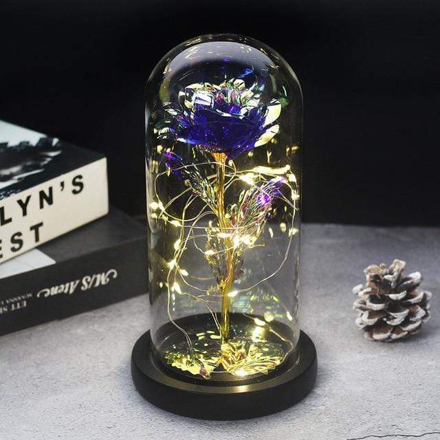 Artificial & Dried Flowers DIYOS™ Enchanted Sparkly Rose Plum - DiyosWorld
