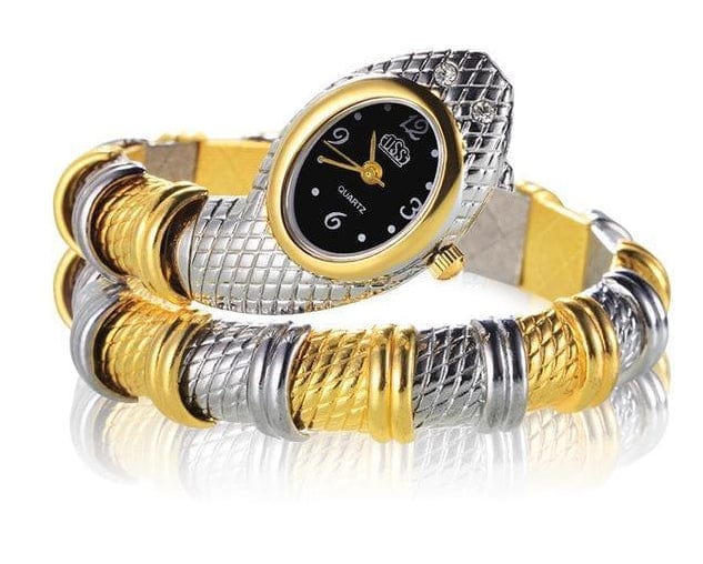 Snake Shaped Unique Fashion Watch bracelet watch As the picture - DiyosWorld