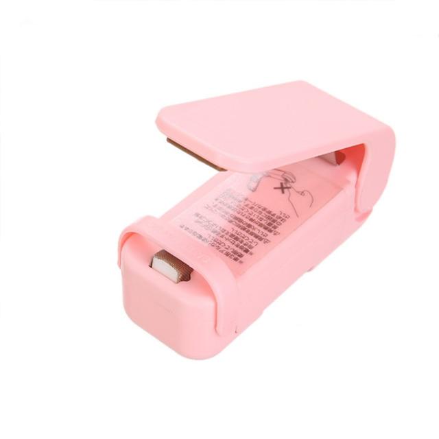Bag Clips Mini Heat Bag Sealing Machine Pink - DiyosWorld