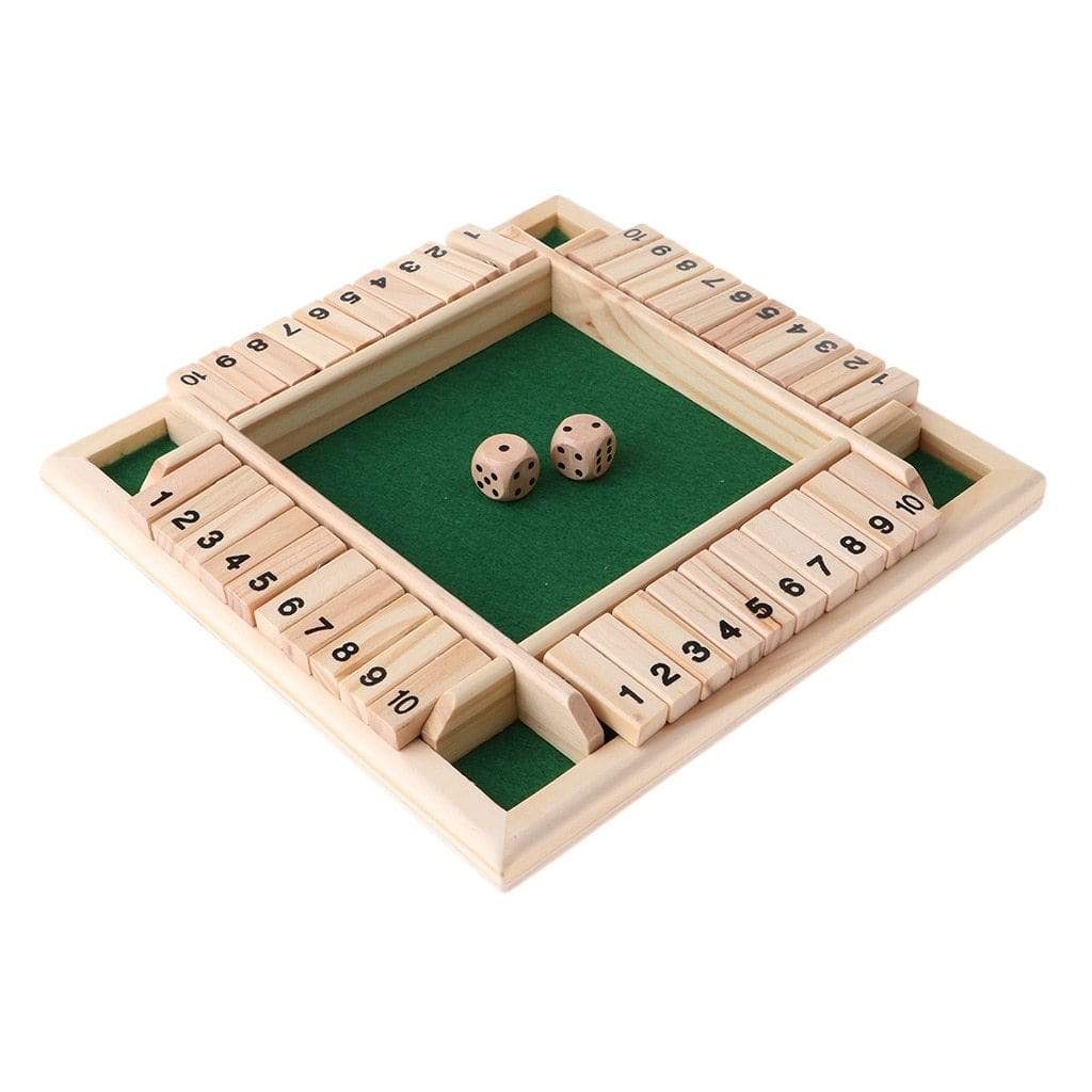 Board Games Deluxe Four Sided 10 Numbers Box Board Game - DiyosWorld