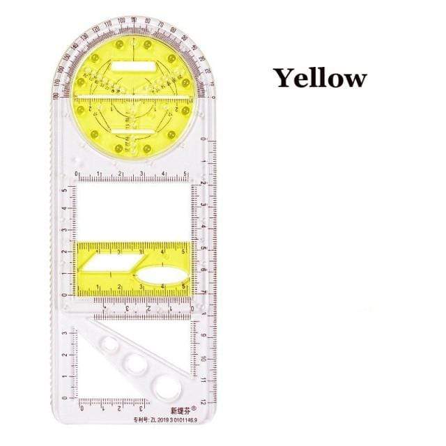 Calipers Diyos™ Multifunctional Geometric Rulers Yellow - DiyosWorld