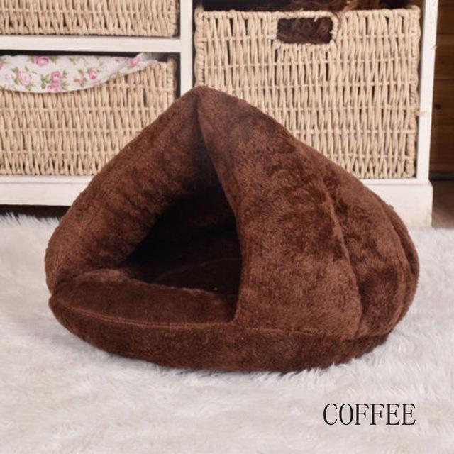 Cat Beds & Mats Pet Bed Cave Coffee / S - DiyosWorld