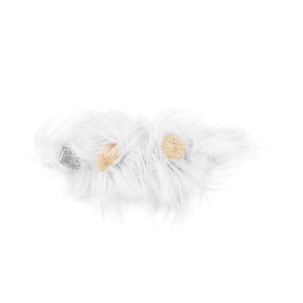 Cat Clothing Soft Pet Cat Dog Wig With Ears White - DiyosWorld