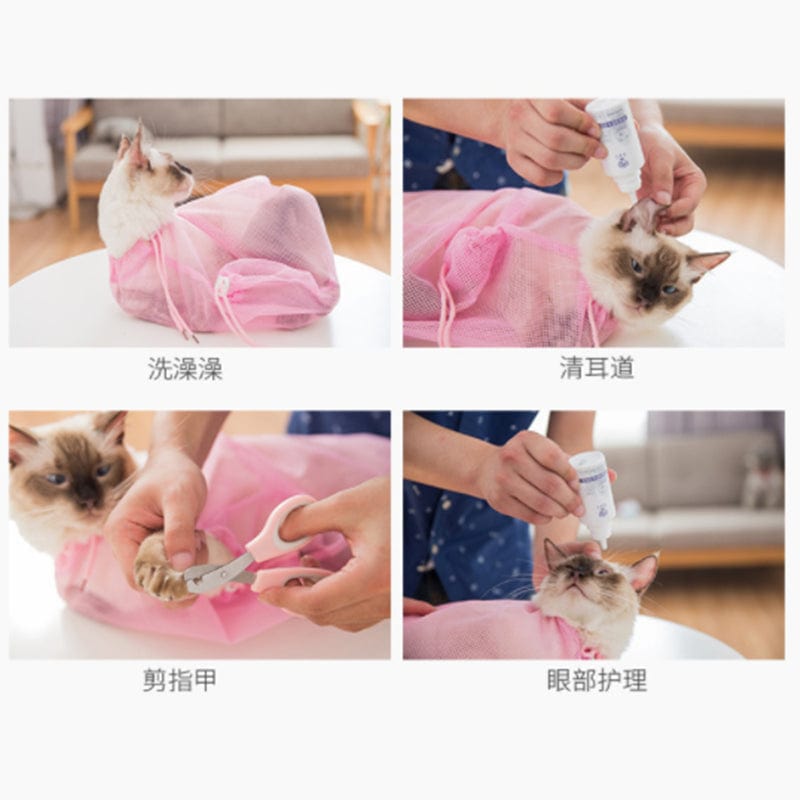 Cat Grooming Multi-functional Pet Grooming Bath Bag - DiyosWorld