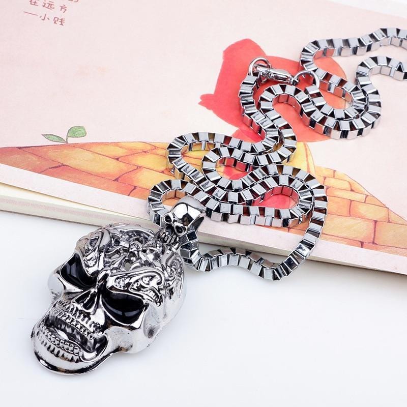 Chain Necklaces Skull Long Chain Necklace - DiyosWorld
