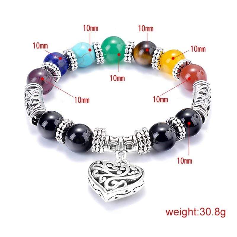 Charm Bracelets Natural Stone Chakra Bracelet - DiyosWorld