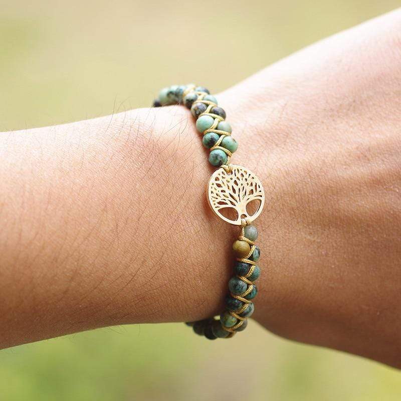 Charm Bracelets Handmade Natural Stone Tree Bracelet - DiyosWorld