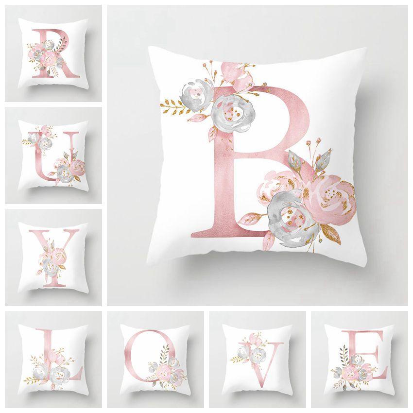 Cushion Cover Pink Love Decorative Pillow Cushion Covers - DiyosWorld