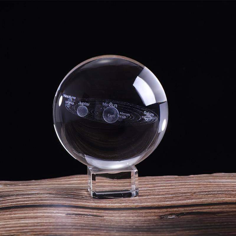 Decorative Balls Laser Engraved 3D Solar System Crystal Ball - DiyosWorld