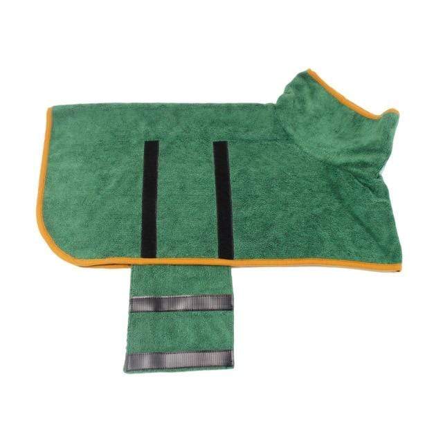 Dog Towels DIYOS™ Super Absorbent Pet Bathrobe green / S - DiyosWorld