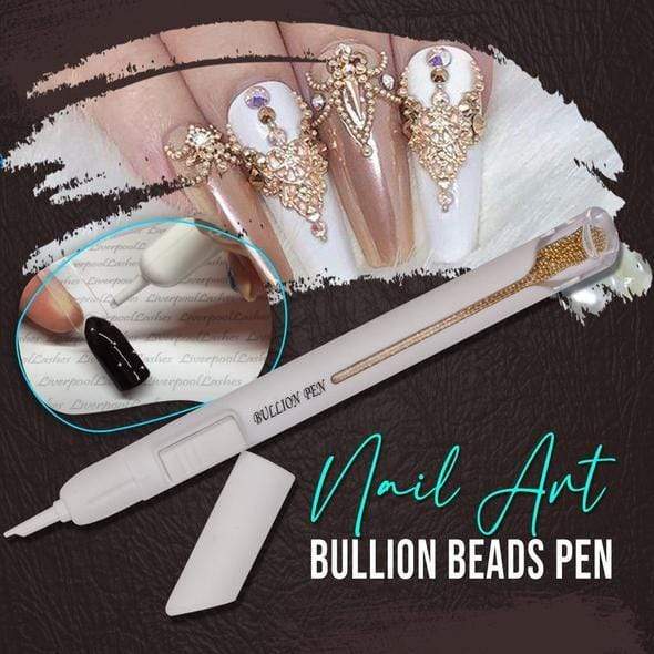 Dotting Tools Nail Art Bullion Beads Pen Gold - DiyosWorld