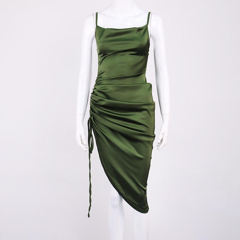 Dresses Lace-Up Bodycon Dress - DiyosWorld