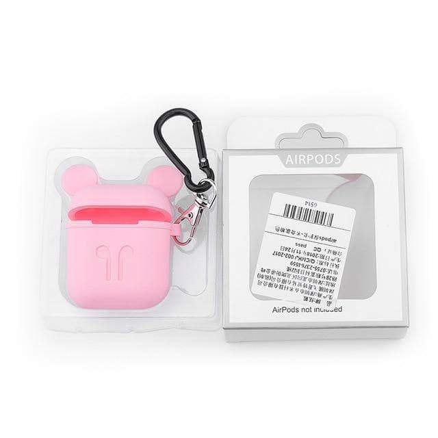 Earphone Accessories Soft Silicone Air-pod Case Pink - DiyosWorld