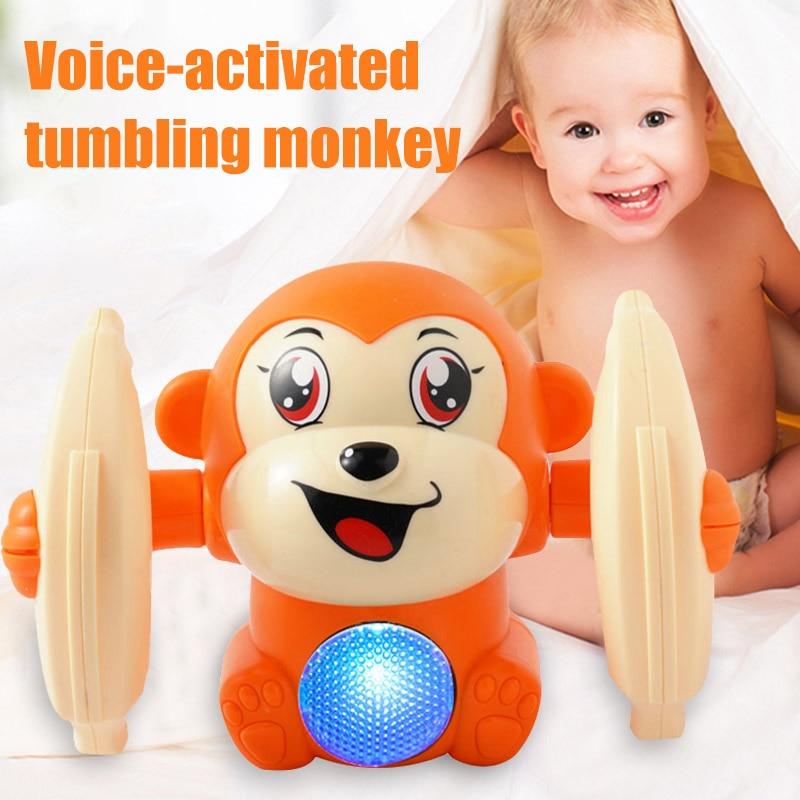 Electronic Pets ROLL & GLOW™ Voice Control Baby Monkey Orange - DiyosWorld