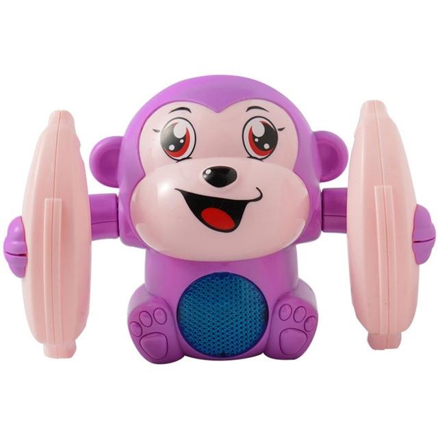 Electronic Pets ROLL & GLOW™ Voice Control Baby Monkey Purple - DiyosWorld