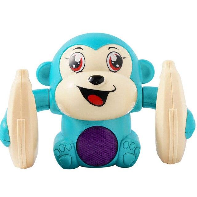 Electronic Pets ROLL & GLOW™ Voice Control Baby Monkey Green - DiyosWorld