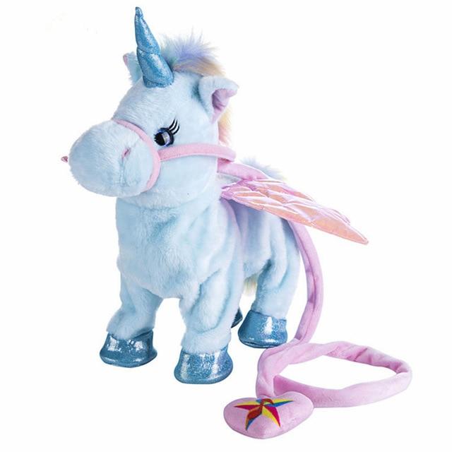 Electronic Plush Toys Unicorn Plush Toy Stuffed Animal Blue - DiyosWorld