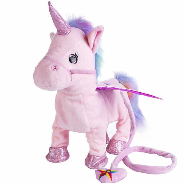 Electronic Plush Toys Unicorn Plush Toy Stuffed Animal Pink - DiyosWorld