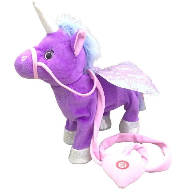 Electronic Plush Toys Unicorn Plush Toy Stuffed Animal Purple - DiyosWorld