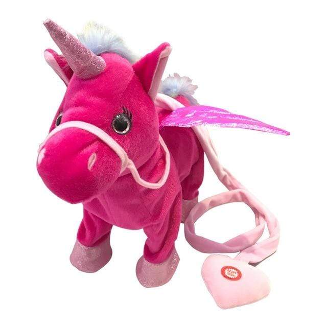 Electronic Plush Toys Unicorn Plush Toy Stuffed Animal Red - DiyosWorld