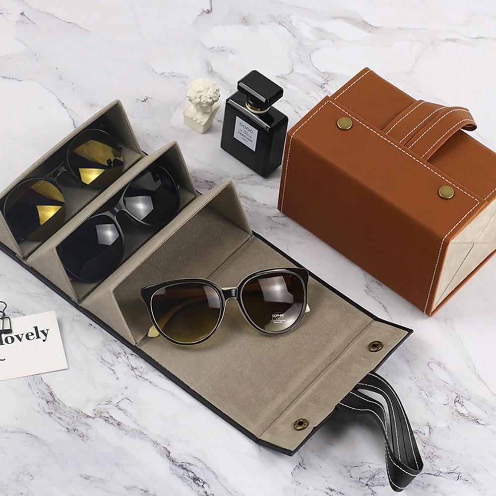Eyewear Accessories Portable Leather Eyeglasses/Sunglasses Organizer - DiyosWorld