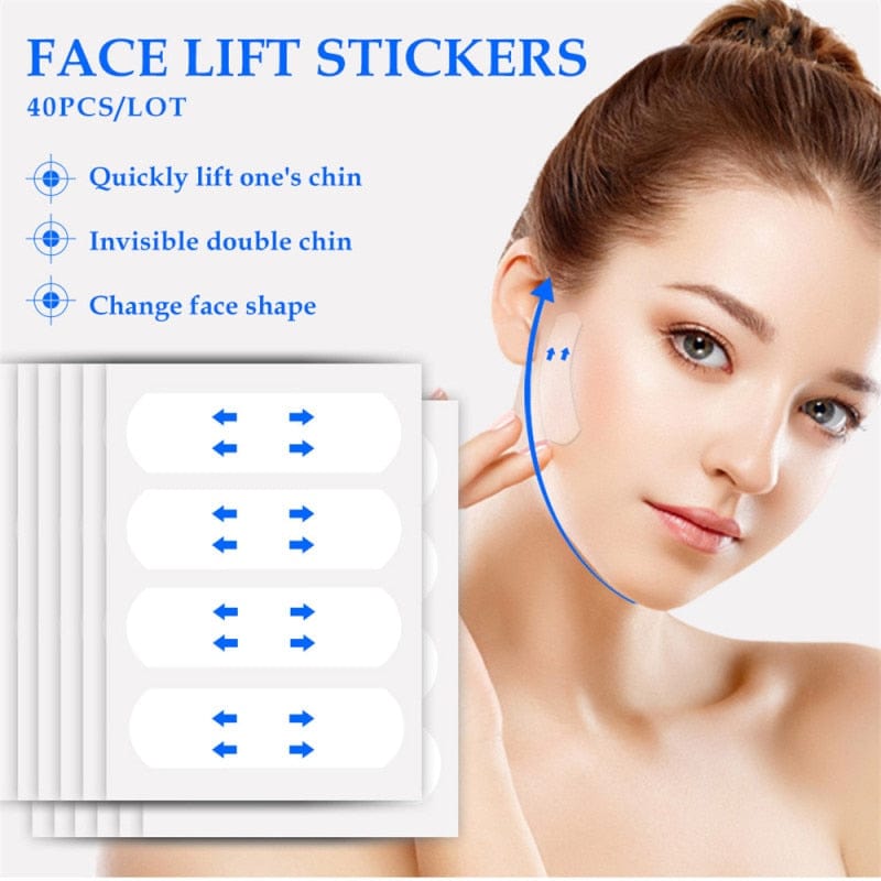 Facial Care Tool DIYOS™ Invisible Face Lifter Tape (40Pcs) 40 Psc - DiyosWorld