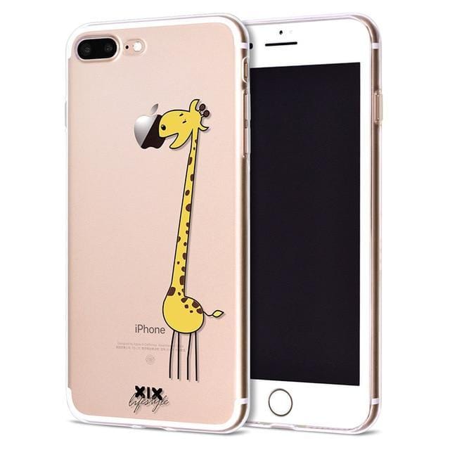 Fitted Cases Diyos Cute Animal iPhone Cases 08 / for iPhone 7 8 Plus - DiyosWorld
