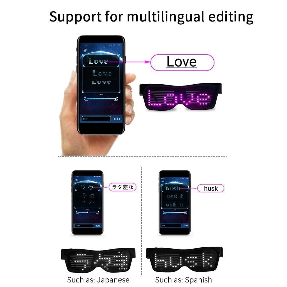 Glow Party Supplies Magic Bluetooth Led Party Glasses - DiyosWorld