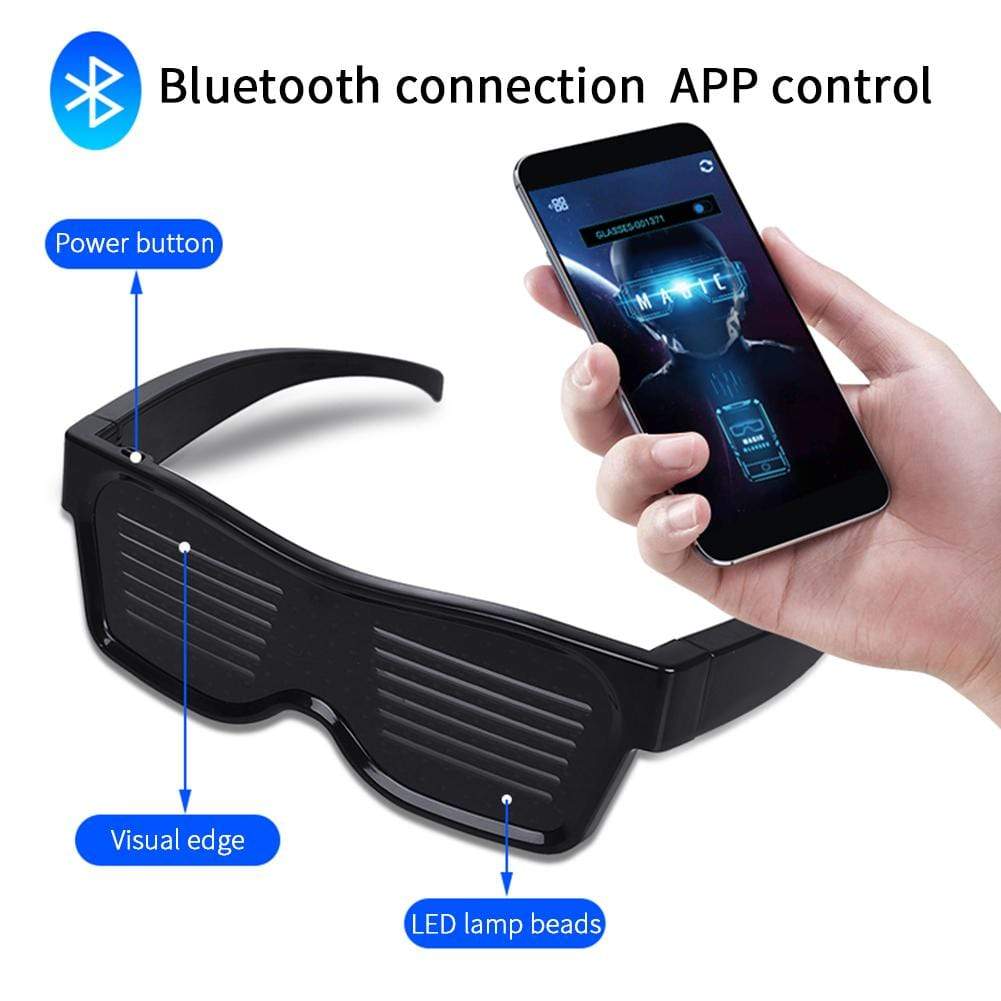 Glow Party Supplies Magic Bluetooth Led Party Glasses - DiyosWorld