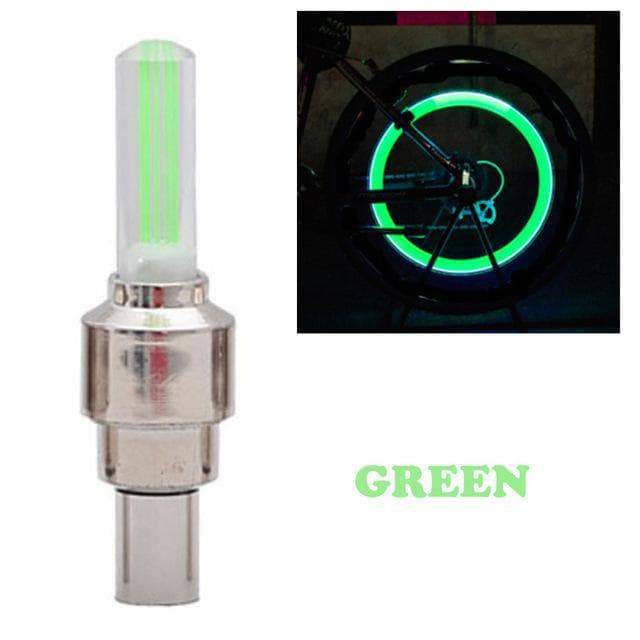4PCS LED Wheel Cap Green - DiyosWorld