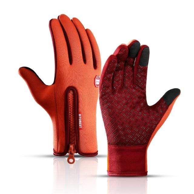 Guantes de hombres DIYOS™ Winter Gloves – Unisex Premium Waterproof Touchscreen Gloves Orange / S - DiyosWorld